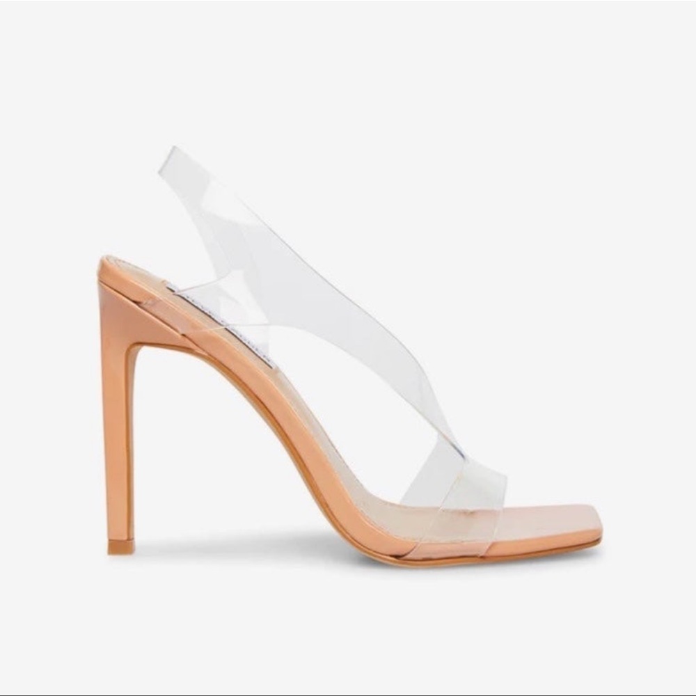 Steve Madden clear strap heels